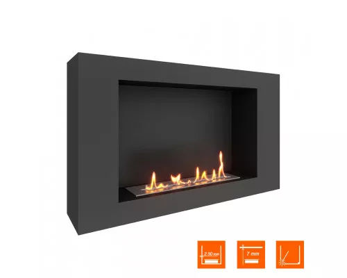 Биокамин SteelHeat WALL LONG 900 черный Биокамин SteelHeat WALL LONG 900 черный