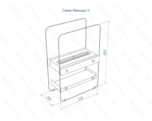 Напольный биокамин Lux Fire "Пятница V" Напольный биокамин Lux Fire "Пятница V"