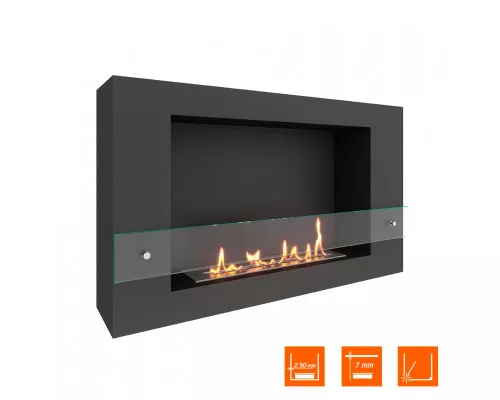 Биокамин SteelHeat WALL LONG 900 черный Биокамин SteelHeat WALL LONG 900 черный